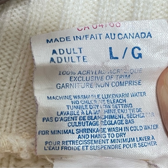 Vintage Oversized Slouchy Knit Sweater Light Academia Neutral Coastal - Picture 9 of 9